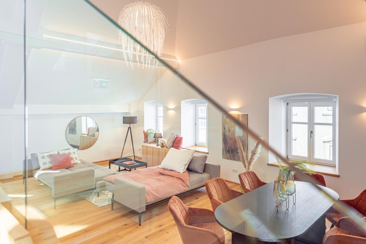 Penthouse MaxFux direkt in der Fußgängerzone 130m2 Appartement Krems an der Donau Buitenkant foto